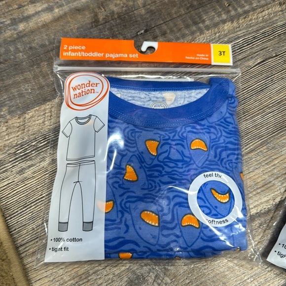 100 % cotton 2 pajama set for boys - Picture 2 of 3